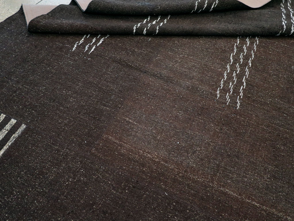 Modern Turkish Flatweave Kilim Large Room Size Carpet, No.32656 - Gsblank