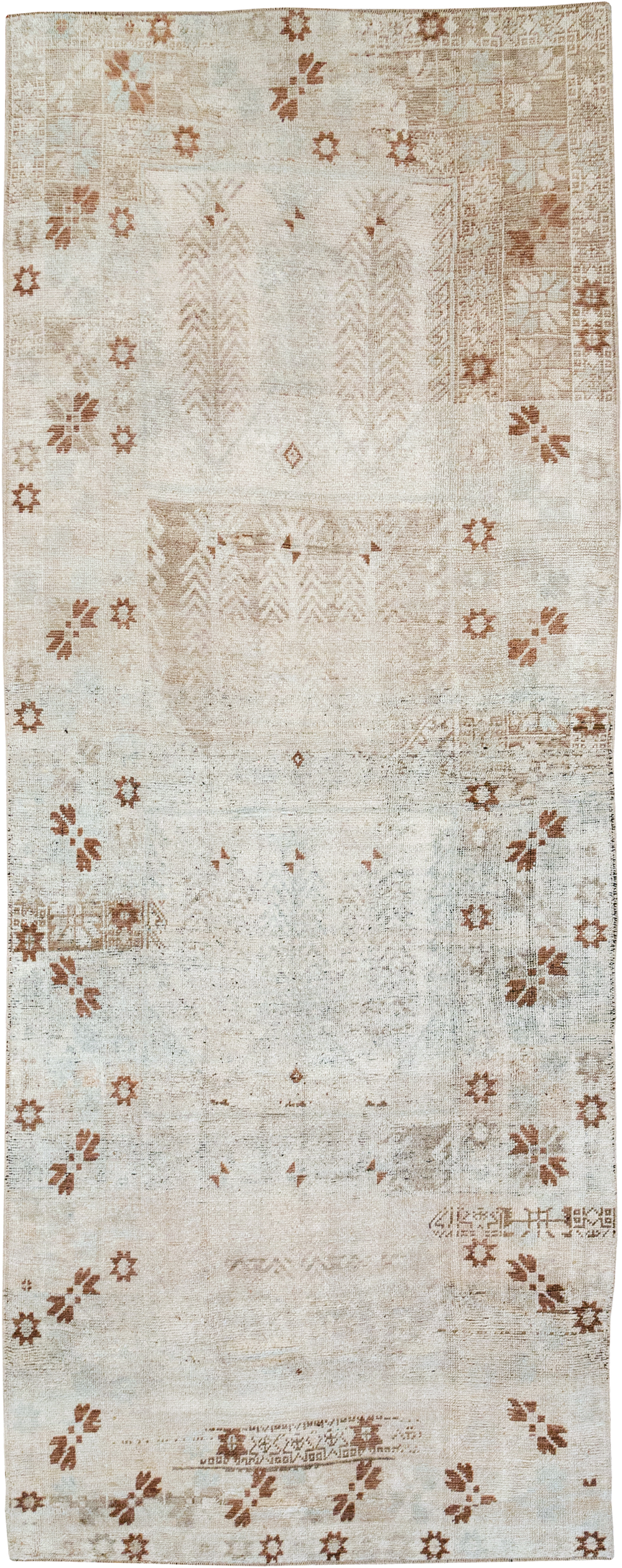 Vintage Turkish Anatolian Wide Gallery Runner, No.32663 - Gsblank