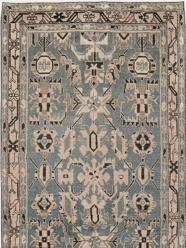 Vintage Persian Malayer Long Runner, No.32665 - Gsblank