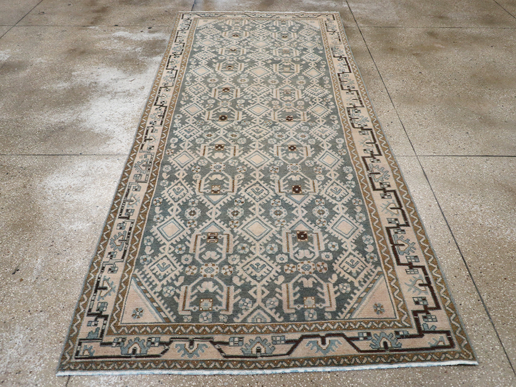 Vintage Persian Malayer Gallery Rug, No.32676 - Gsblank