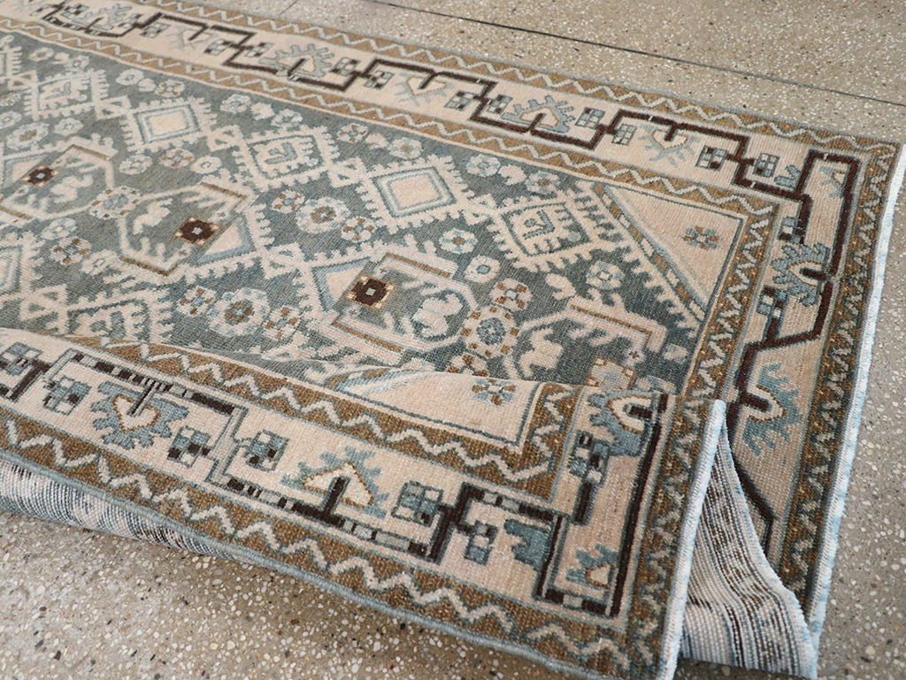 Vintage Persian Malayer Gallery Rug, No.32676 - Gsblank