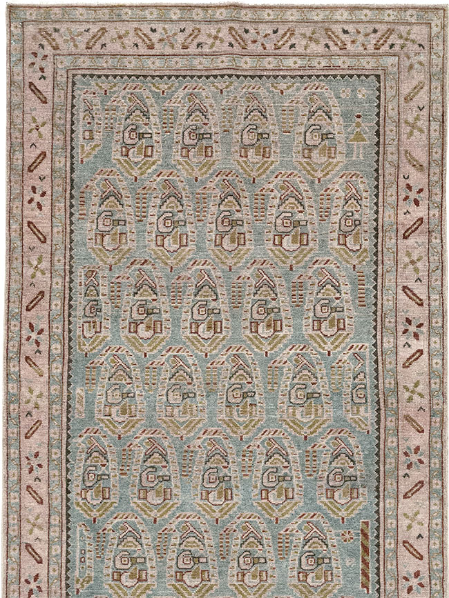Vintage Persian Malayer Long Runner, No.32678 - Gsblank