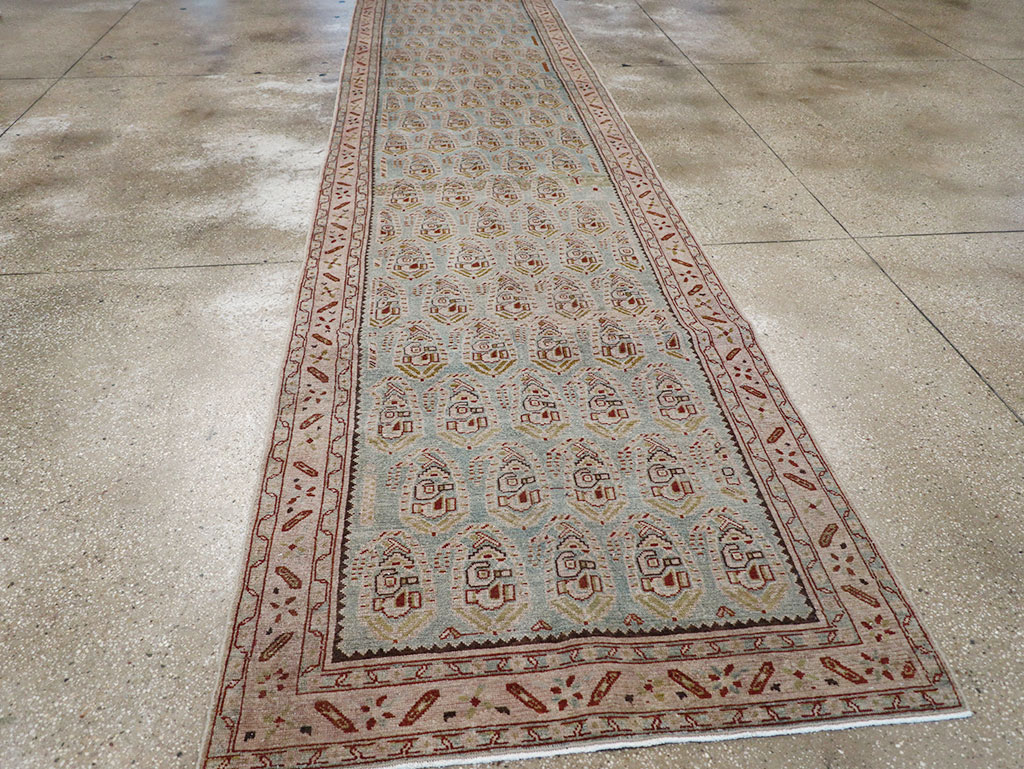 Vintage Persian Malayer Long Runner, No.32678 - Gsblank