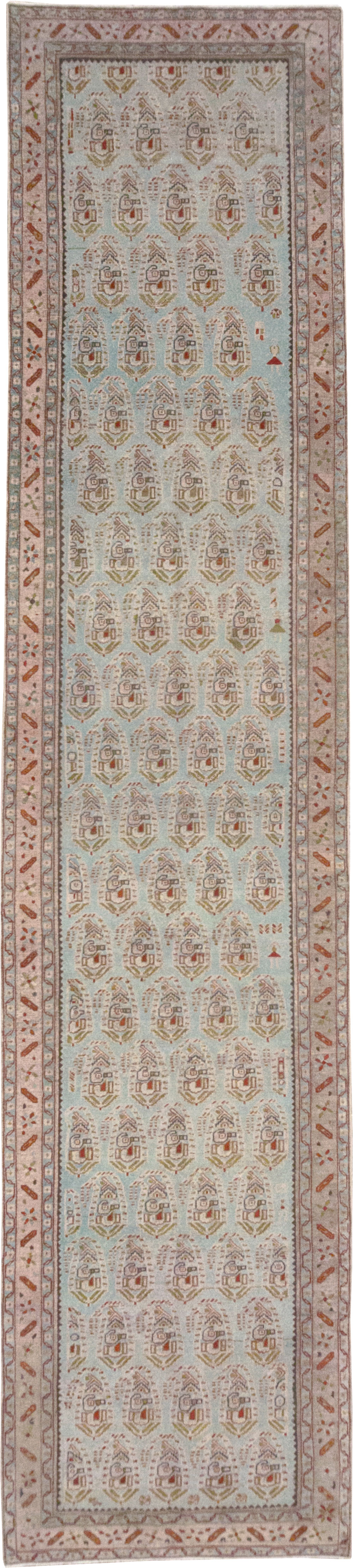 Vintage Persian Malayer Long Runner, No.32679 - Gsblank