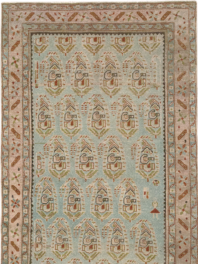 Vintage Persian Malayer Long Runner, No.32679 - Gsblank