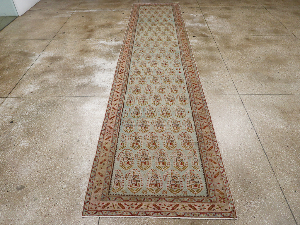 Vintage Persian Malayer Long Runner, No.32679 - Gsblank