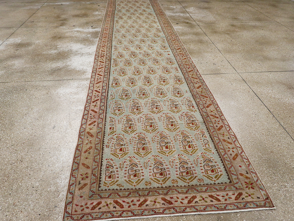 Vintage Persian Malayer Long Runner, No.32679 - Gsblank
