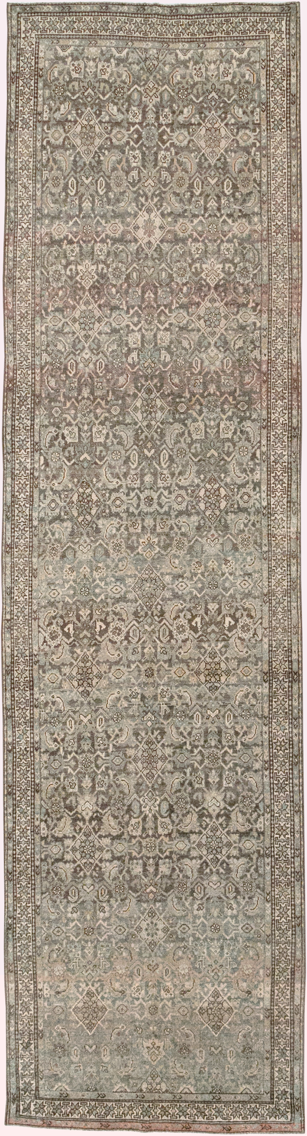 Antique Persian Kurd Runner, No.32681 - Gsblank