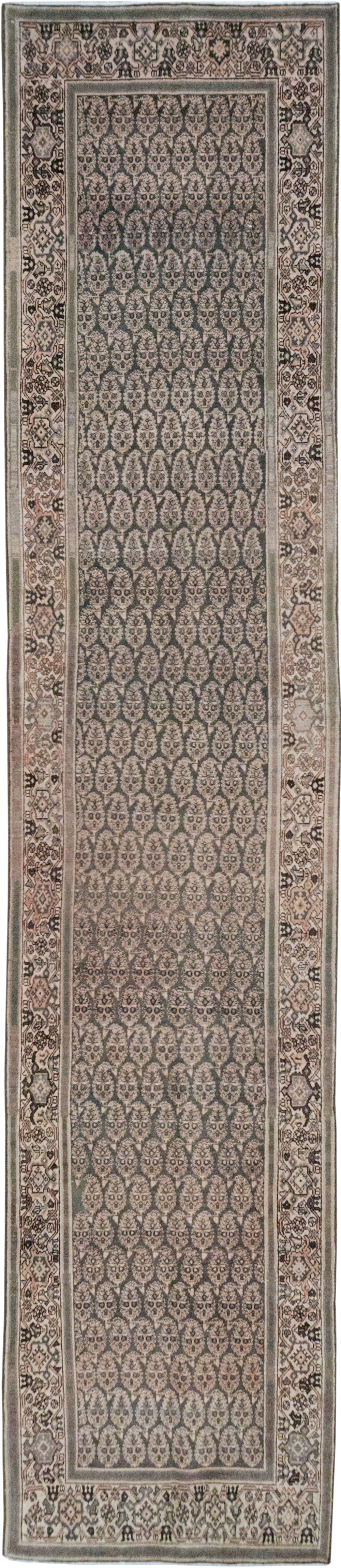 Antique Persian Malayer Long Runner, No.32682 - Gsblank
