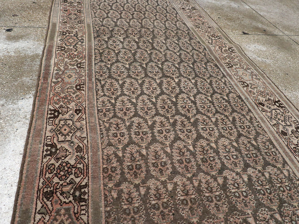 Antique Persian Malayer Long Runner, No.32682 - Gsblank