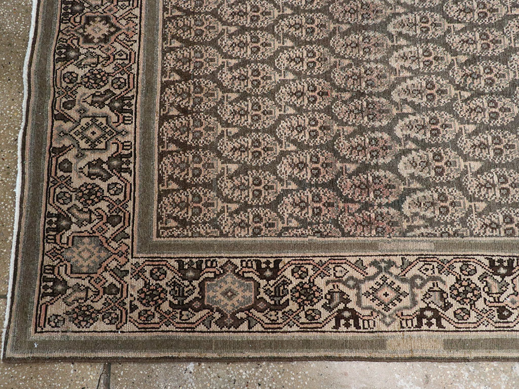 Antique Persian Malayer Long Runner, No.32682 - Gsblank