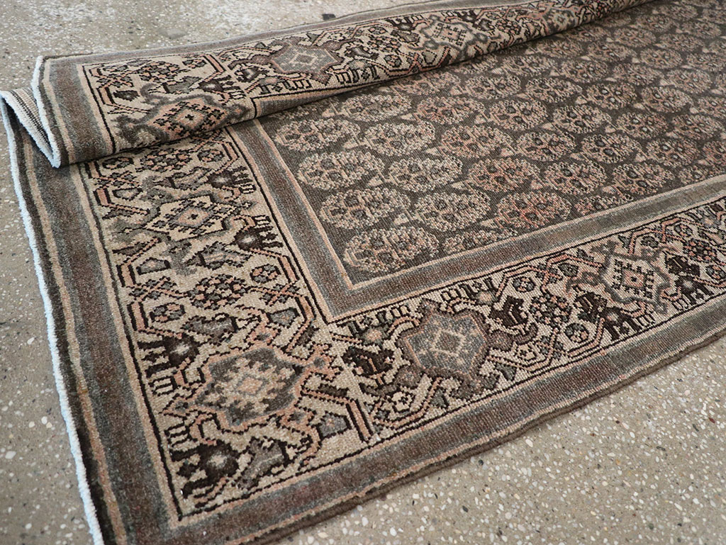 Antique Persian Malayer Long Runner, No.32682 - Gsblank