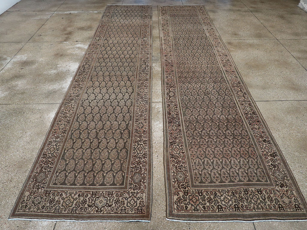 Antique Persian Malayer Long Runner, No.32682 - Gsblank