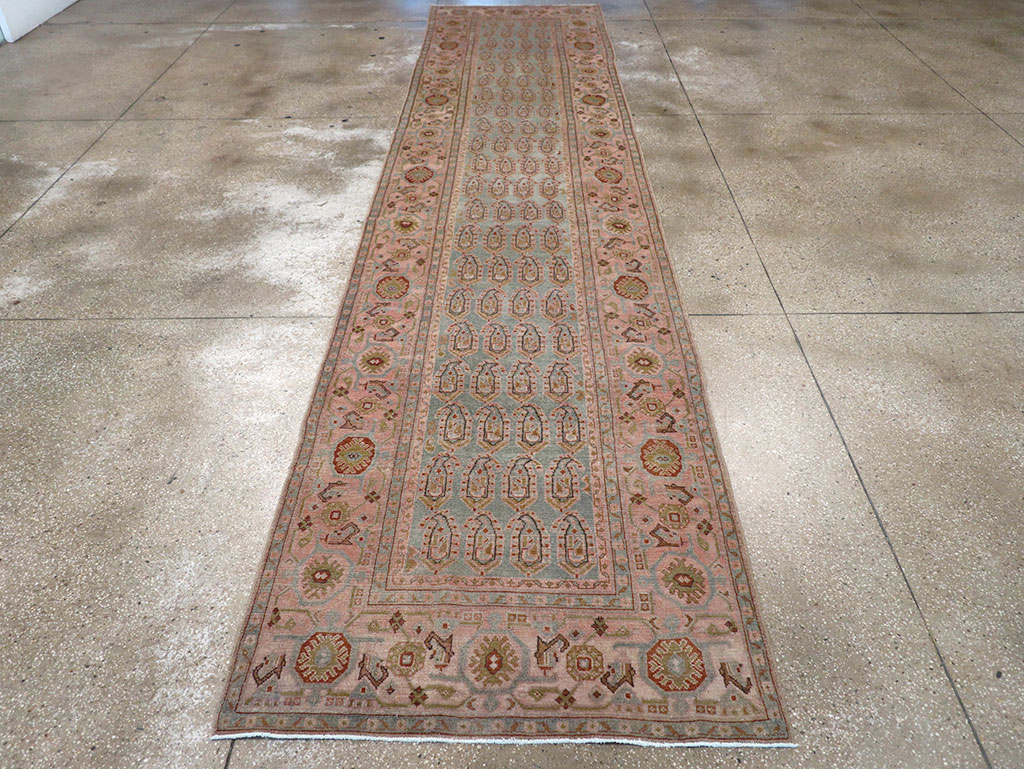 Vintage Persian Malayer Long Runner, No.32684 - Gsblank