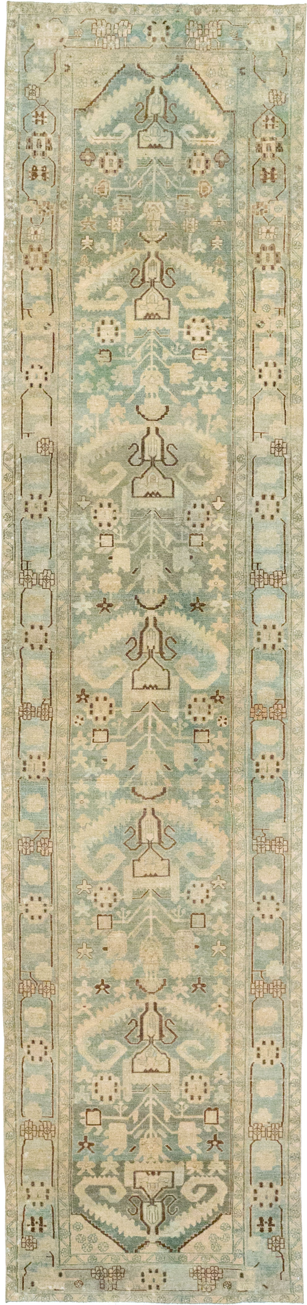 Vintage Persian Malayer Long Runner, No.32687 - Gsblank
