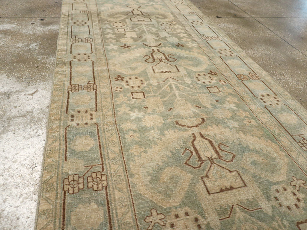 Vintage Persian Malayer Long Runner, No.32687 - Gsblank