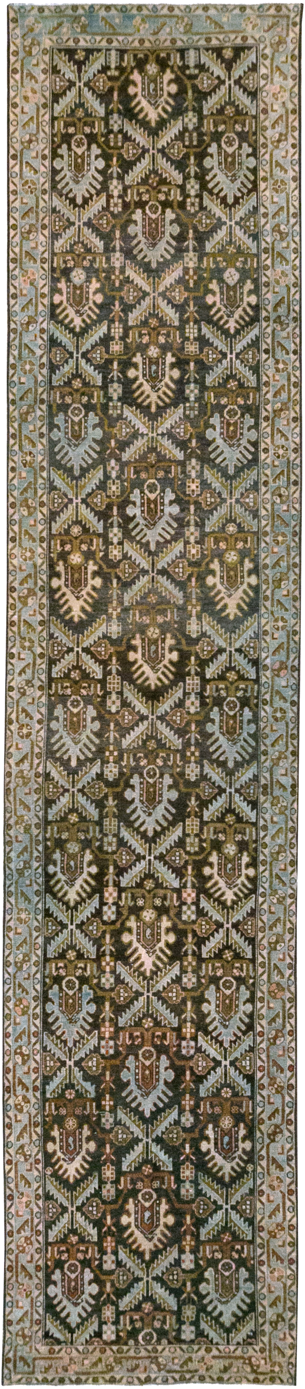 Vintage Persian Malayer Long Runner, No.32692 - Gsblank