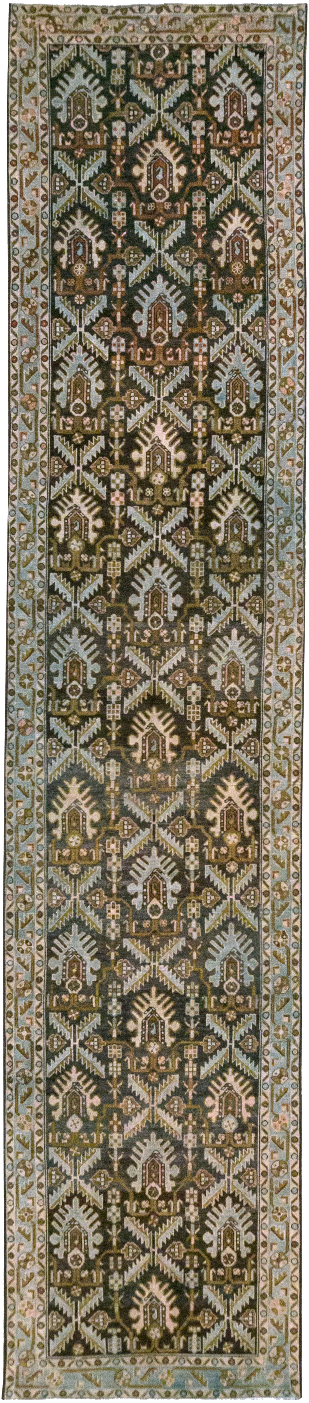 Vintage Persian Malayer Long Runner, No.32692 - Gsblank