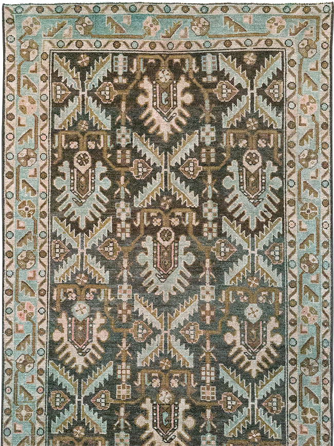 Vintage Persian Malayer Long Runner, No.32692 - Gsblank
