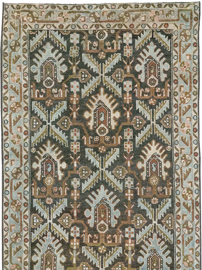 Vintage Persian Malayer Long Runner, No.32692 - Gsblank