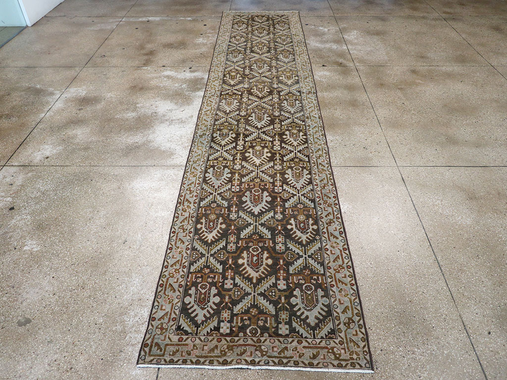 Vintage Persian Malayer Long Runner, No.32692 - Gsblank