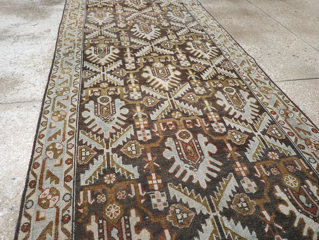 Vintage Persian Malayer Long Runner, No.32692 - Gsblank