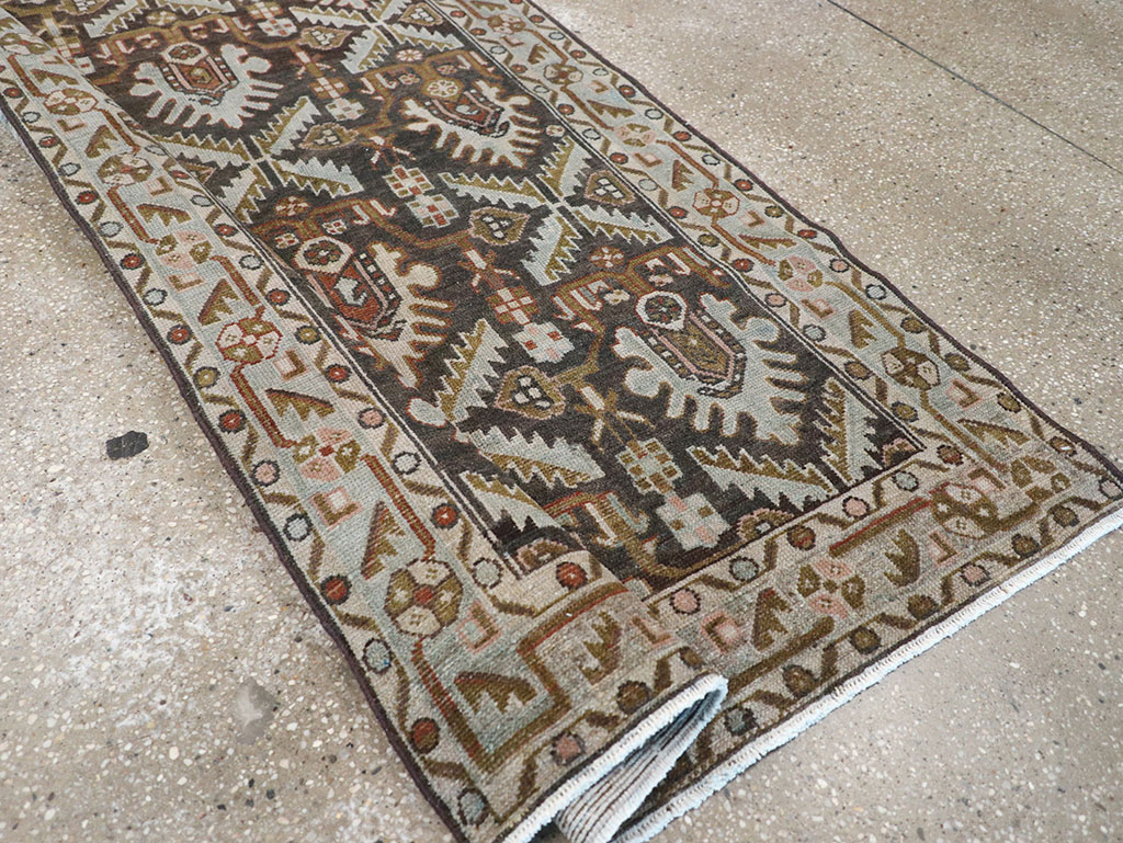 Vintage Persian Malayer Long Runner, No.32692 - Gsblank