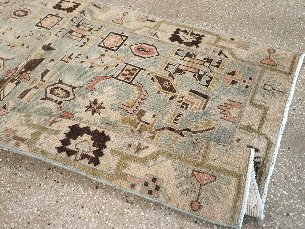 Vintage Persian Malayer Runner, No.32694 - Gsblank