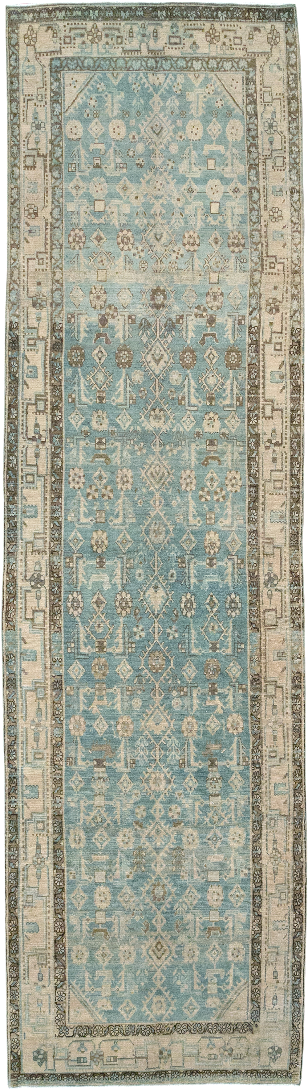 Vintage Persian Malayer Runner, No.32700 - Gsblank