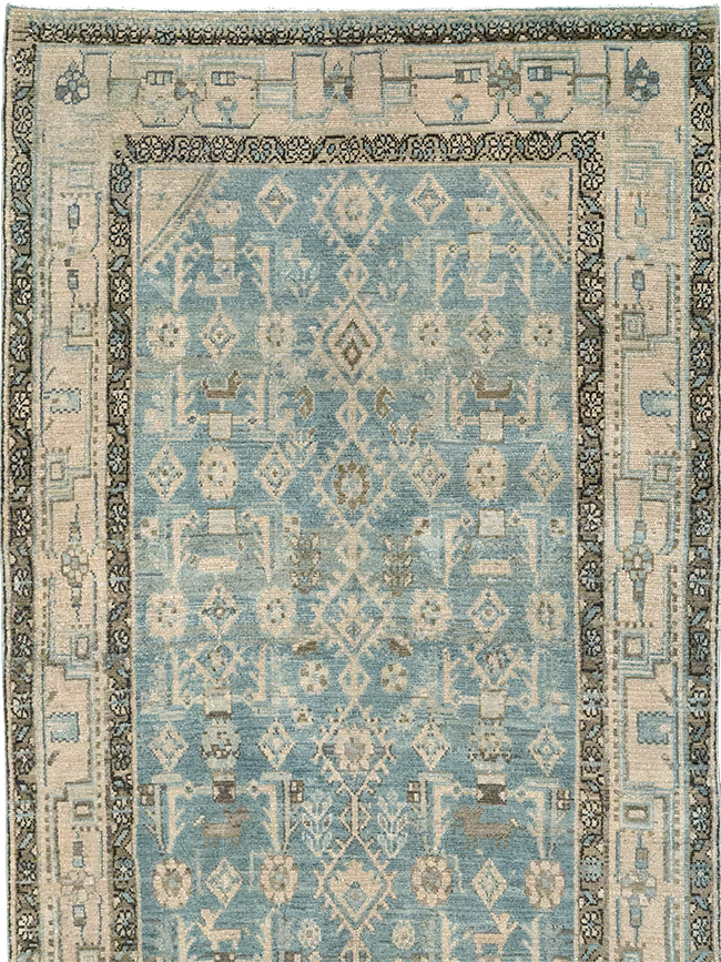 Vintage Persian Malayer Runner, No.32700 - Gsblank