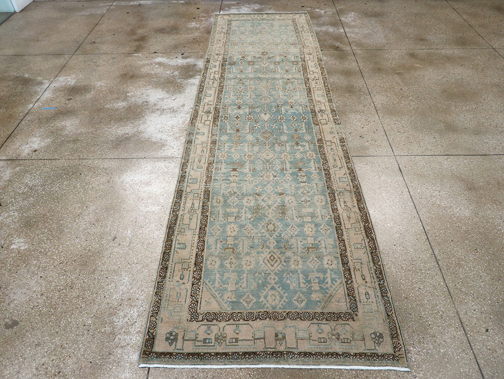 Vintage Persian Malayer Runner, No.32700 - Gsblank