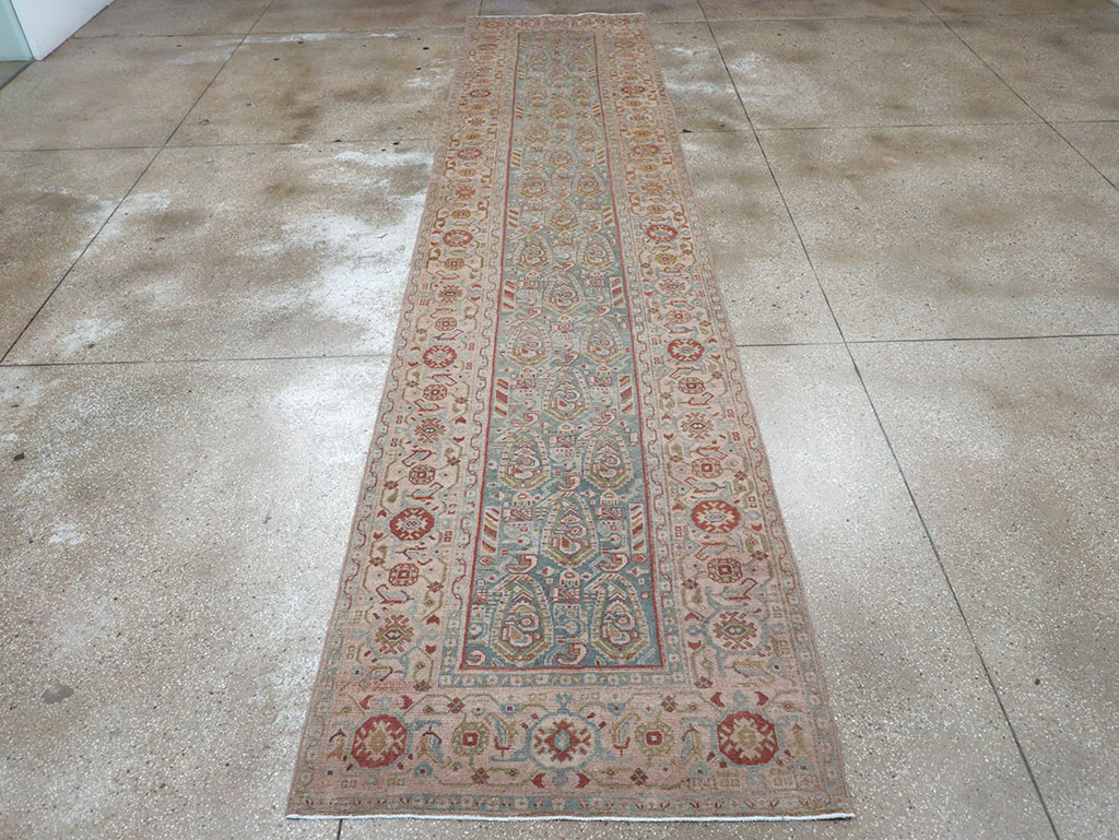 Vintage Persian Malayer Long Runner, No.32703 - Gsblank