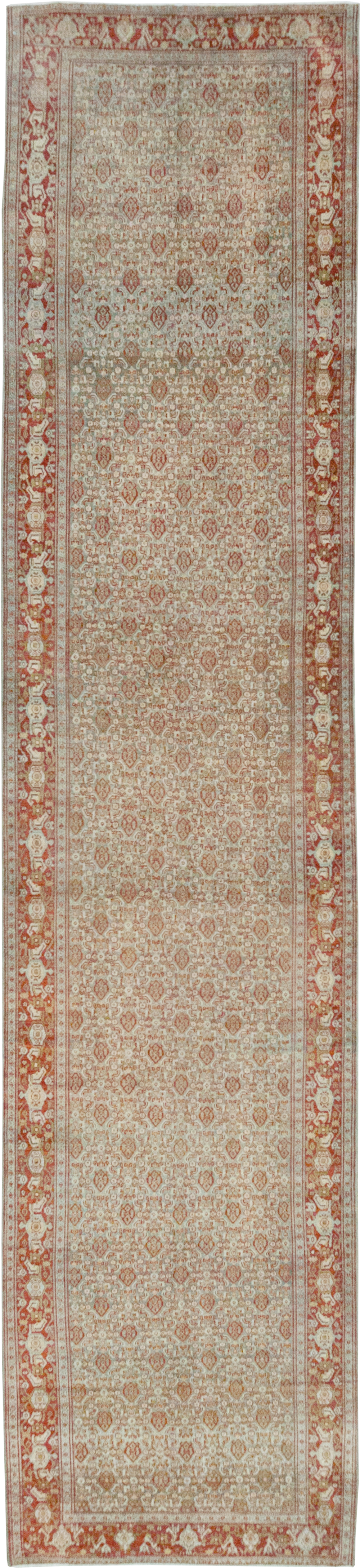Antique Persian Malayer Long Runner, No.32704 - Gsblank
