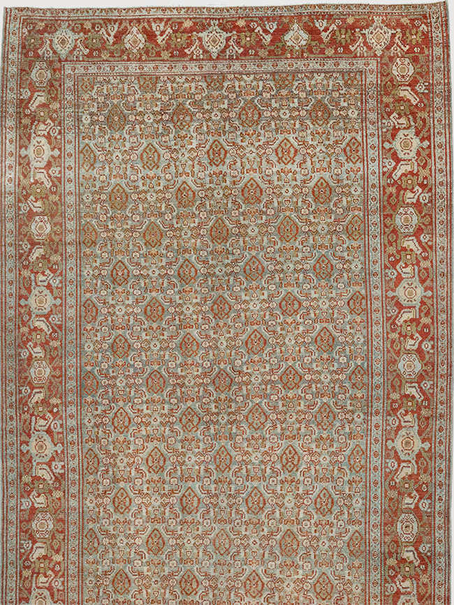 Antique Persian Malayer Long Runner, No.32704 - Gsblank