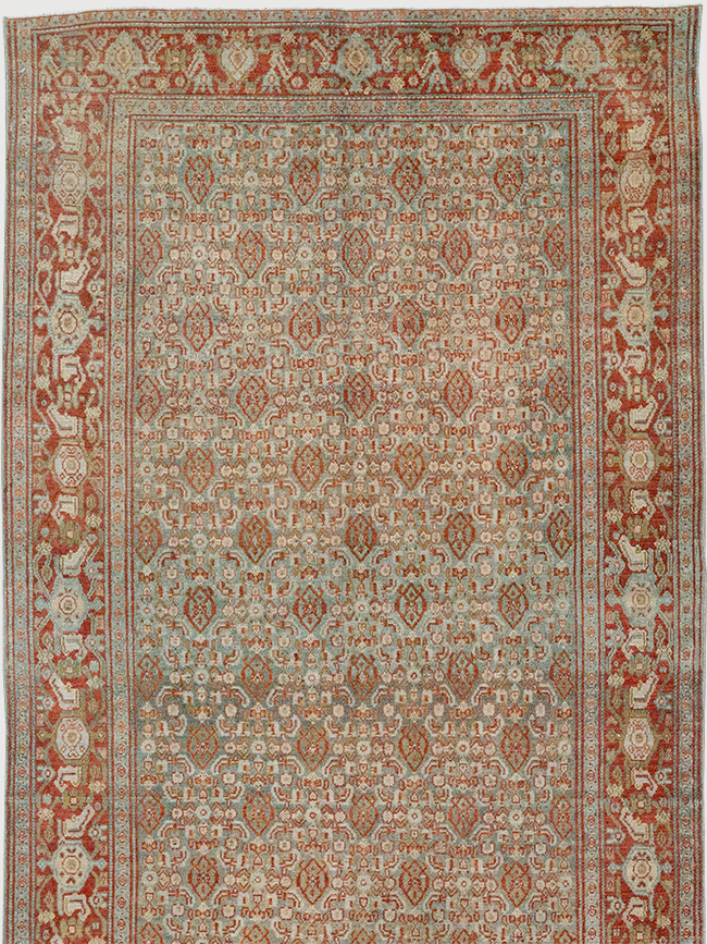 Antique Persian Malayer Long Runner, No.32704 - Gsblank