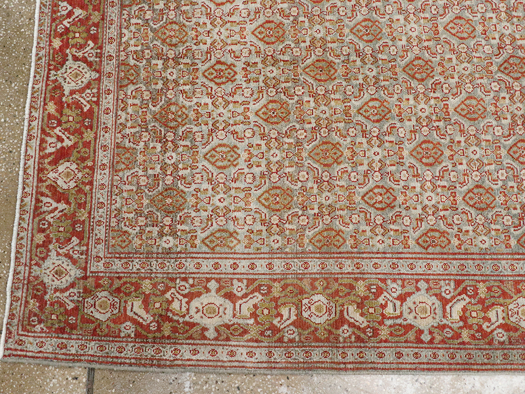 Antique Persian Malayer Long Runner, No.32704 - Gsblank