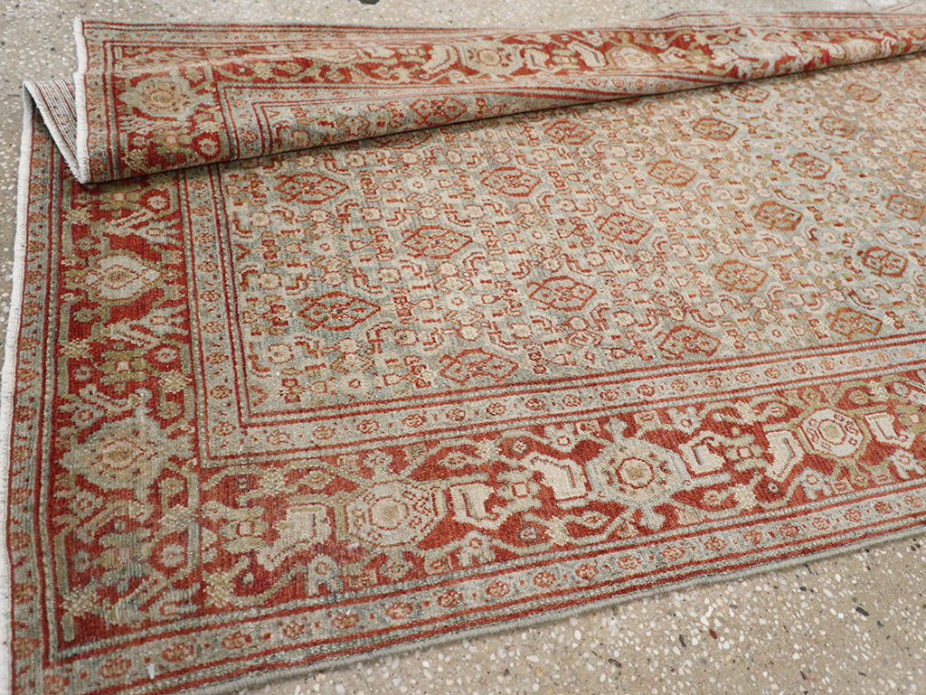 Antique Persian Malayer Long Runner, No.32704 - Gsblank