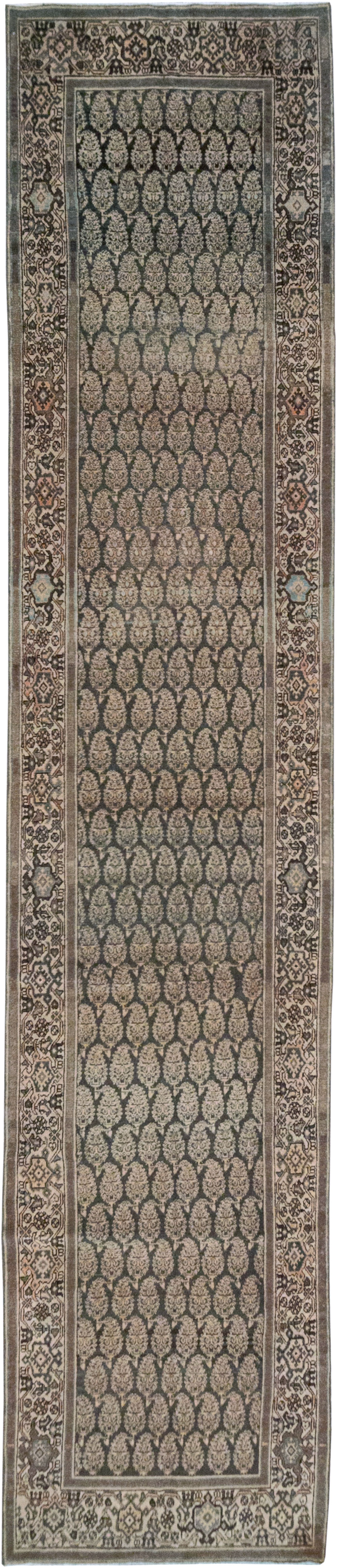 Vintage Persian Malayer Long Runner, No.32706 - Gsblank