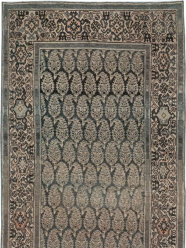 Vintage Persian Malayer Long Runner, No.32706 - Gsblank