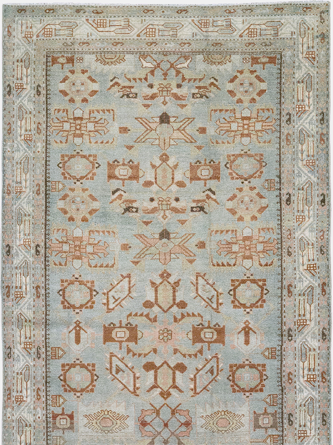 Vintage Persian Malayer Wide Gallery Runner, No.32707 - Gsblank