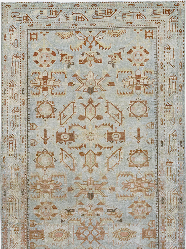 Vintage Persian Malayer Wide Gallery Runner, No.32707 - Gsblank