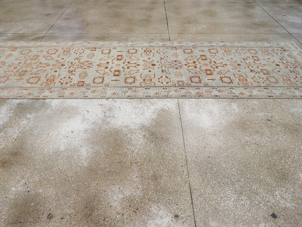 Vintage Persian Malayer Wide Gallery Runner, No.32707 - Gsblank