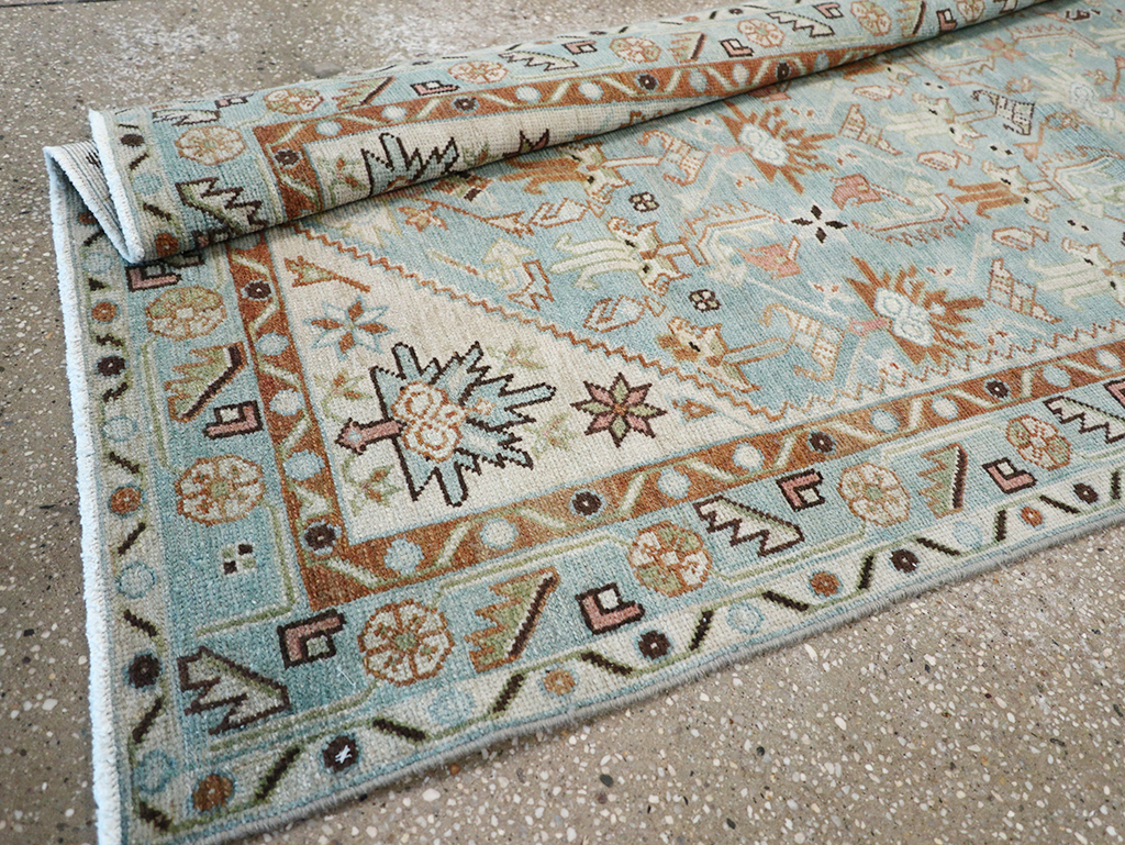 Vintage Persian Malayer Long Runner, No.32708 - Gsblank