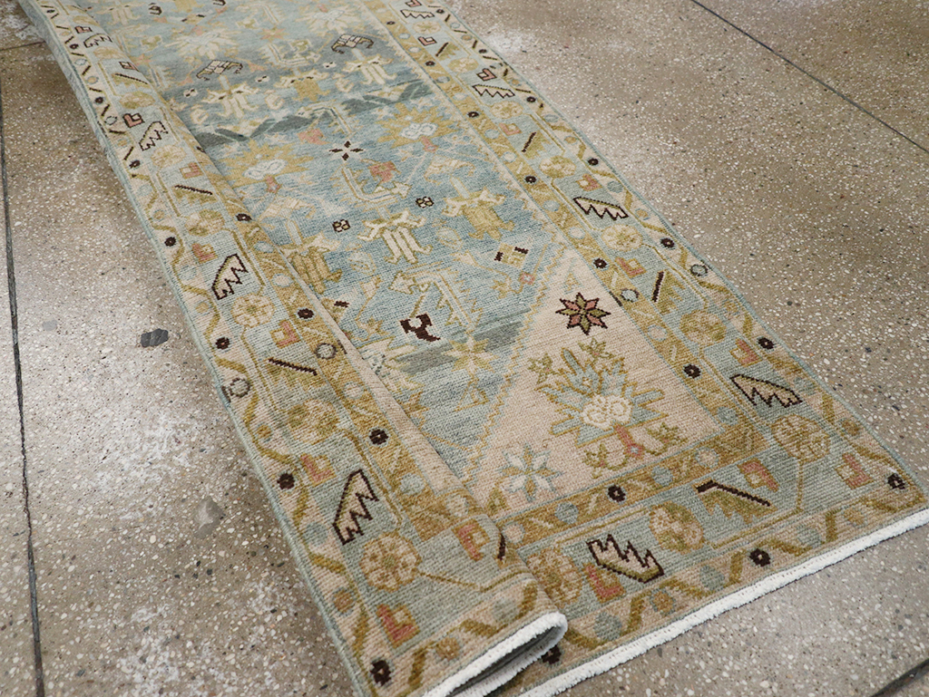 Vintage Persian Malayer Long Runner, No.32710 - Gsblank