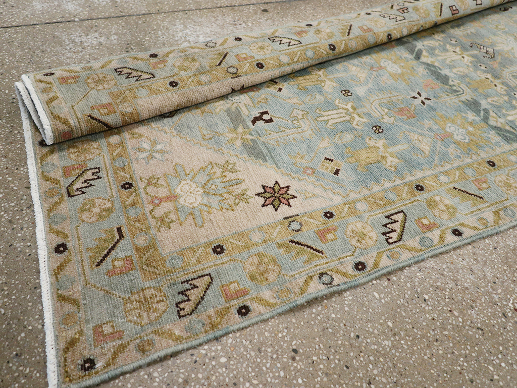Vintage Persian Malayer Long Runner, No.32710 - Gsblank