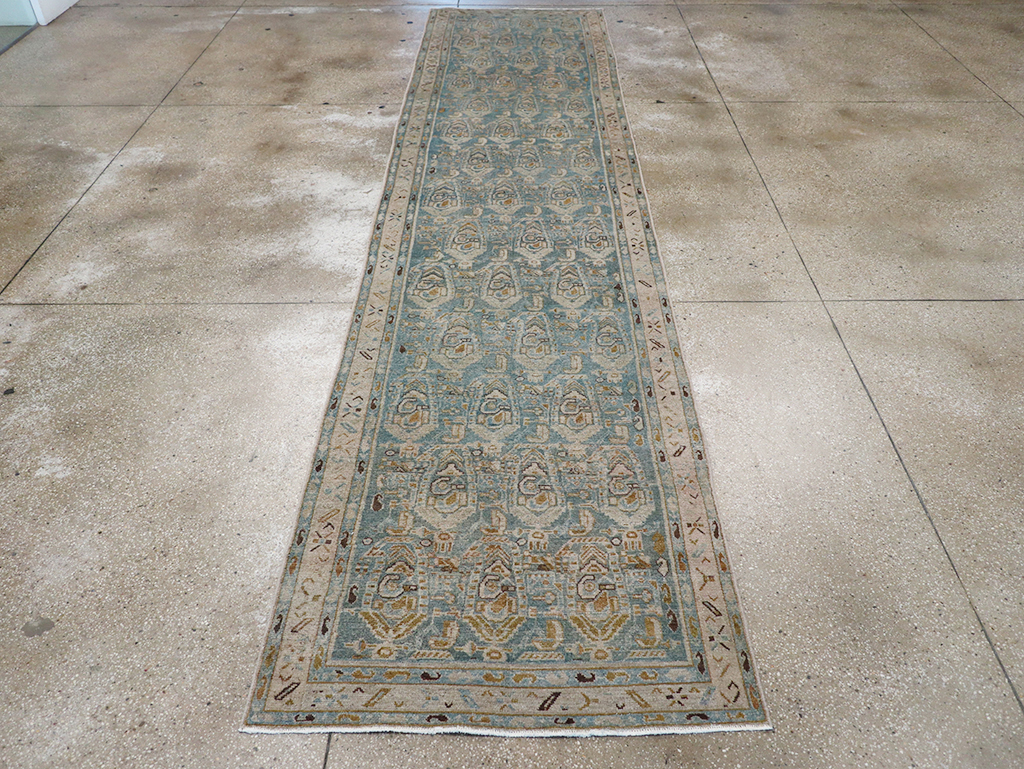 Vintage Persian Malayer Long Runner, No.32711 - Gsblank