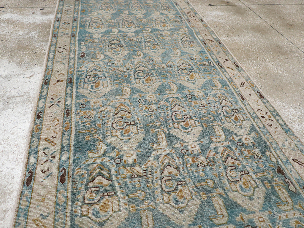 Vintage Persian Malayer Long Runner, No.32711 - Gsblank