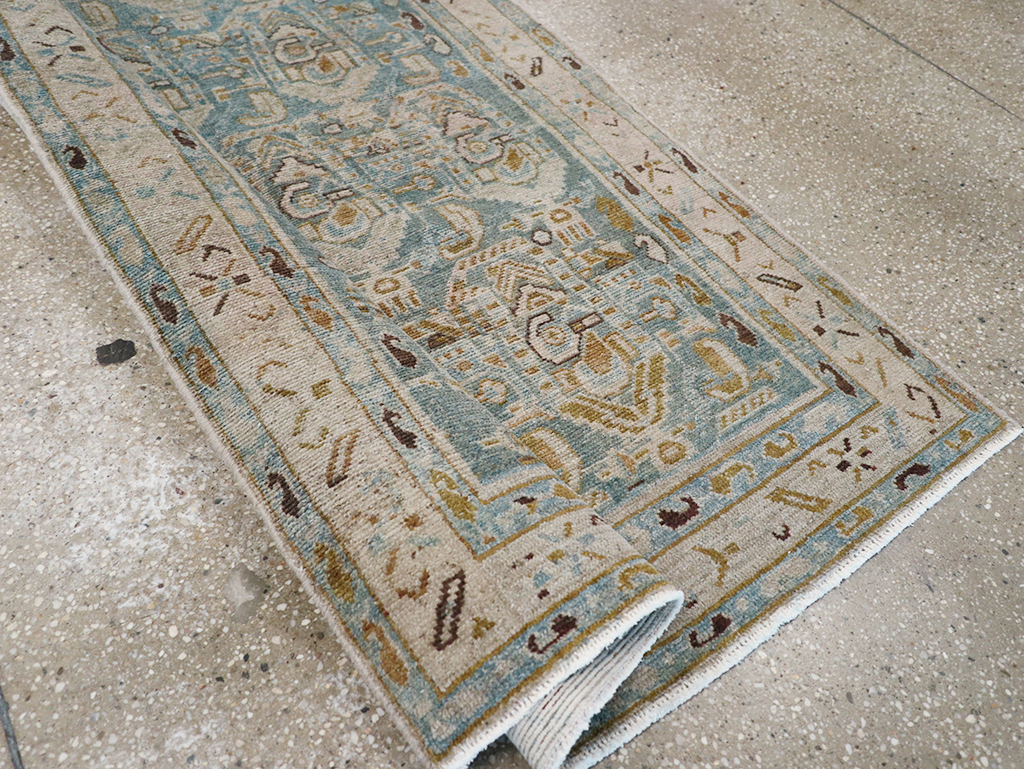 Vintage Persian Malayer Long Runner, No.32711 - Gsblank