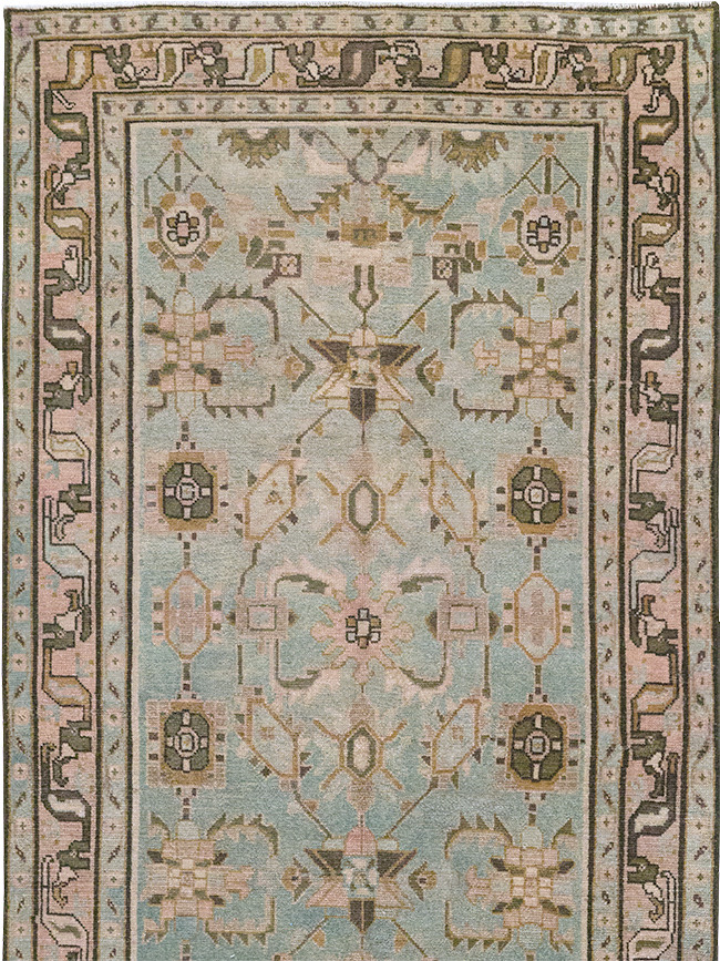 Vintage Persian Malayer Long Runner, No.32712 - Gsblank