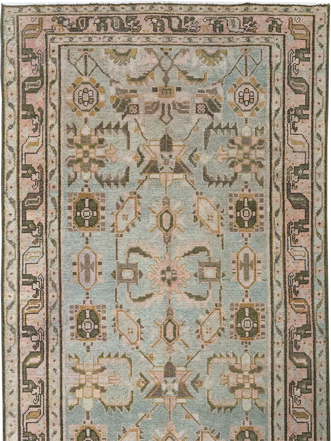 Vintage Persian Malayer Long Runner, No.32712 - Gsblank